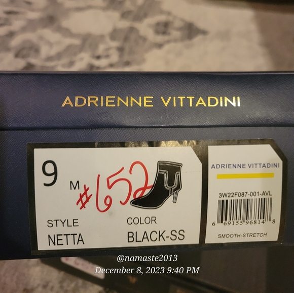 ADRIENNE VITTADINI® Netta Bootie Metal Heel Designer #652 - Picture 7 of 7
